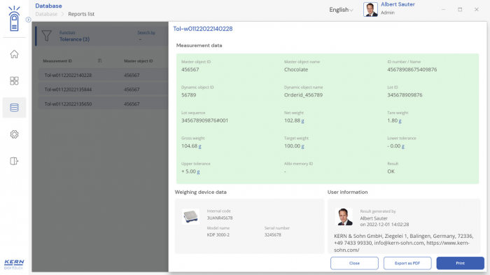 KERN EasyTouch SET-31 Tolerance imagine principala [5]