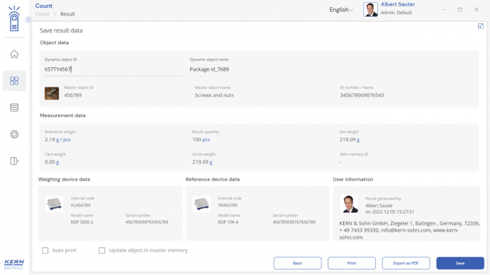 KERN EasyTouch SET-32 Count imagine principala [4]