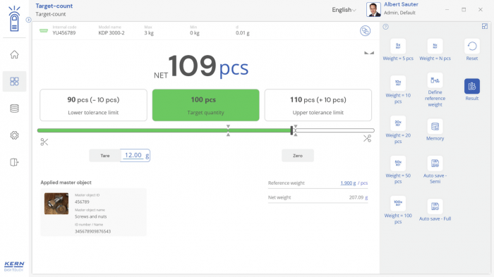 KERN EasyTouch SET-33 Target Count imagine principala [6]