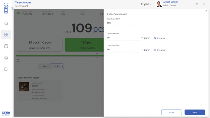 KERN EasyTouch SET-33 Target Count imagine principala [8]