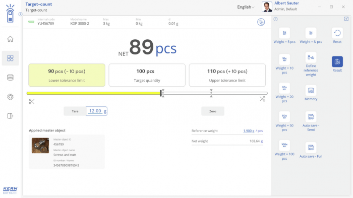 KERN EasyTouch SET-33 Target Count imagine principala [7]