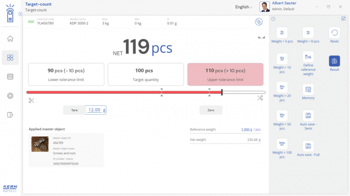 KERN EasyTouch SET-33 Target Count imagine principala [3]