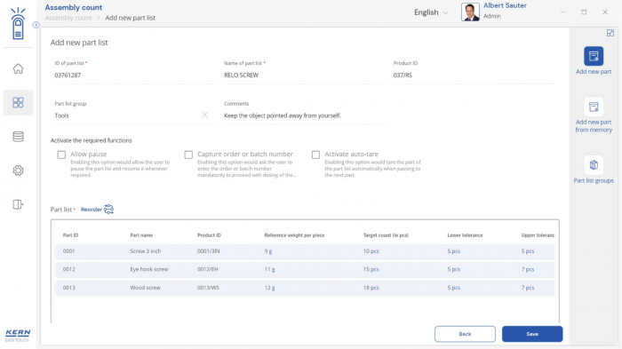 KERN EasyTouch SET-35 Assembly Count imagine principala [6]