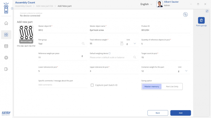 KERN EasyTouch SET-35 Assembly Count imagine principala [8]