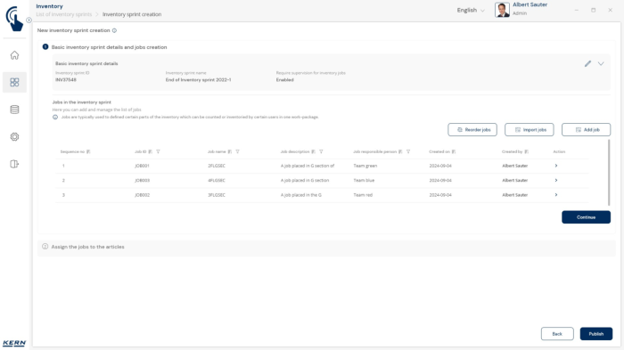 KERN EasyTouch SET-52 Inventory - Software - KERN Software [8]
