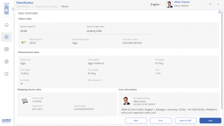 KERN EasyTouch SET-06 Classification imagine principala [2]