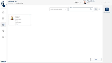 KERN EasyTouch SET-18 Container Master - Software - KERN Software [4]