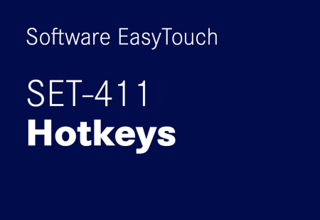 Easy Touch - KERN EasyTouch SET-411 Hotkeys - Software - KERN Software
