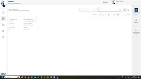 KERN EasyTouch SET-52 Inventory - Software - KERN Software [2]