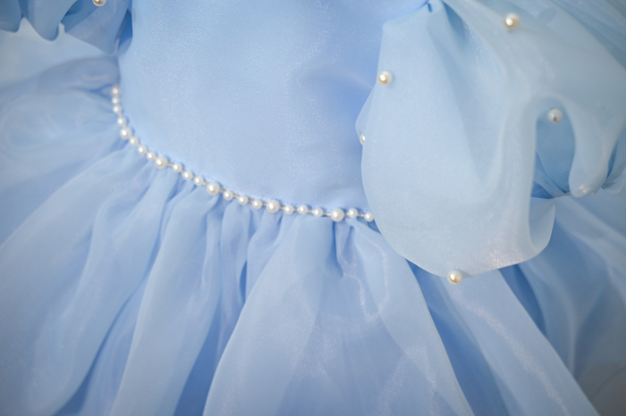 Rochie botez Olga bleo din organza 2-12 Ani [2]