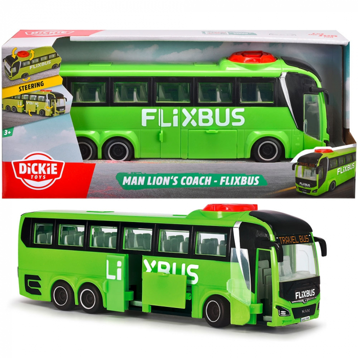 Autobuz Dickie Toys MAN Lion's Coach 26,5 cm Flixbus verde [7]