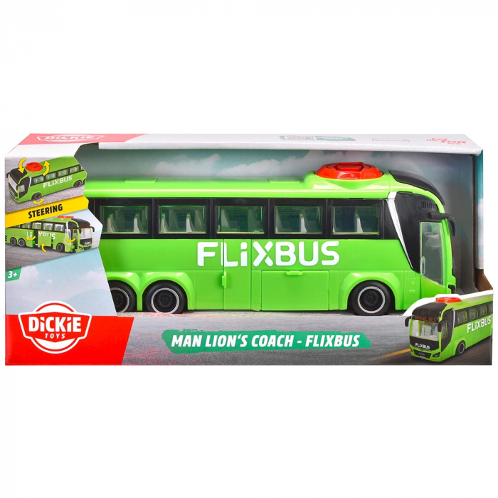 Autobuz Dickie Toys MAN Lion's Coach 26,5 cm Flixbus verde [8]
