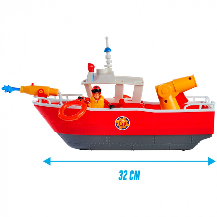 Barca Simba Fireman Sam Titan Fireboat 32 cm cu figurina si accesorii [3]