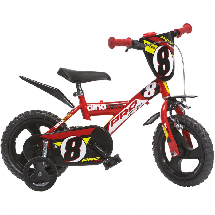 Bicicleta copii Dino Bikes 12' Pro-cross rosu [1]