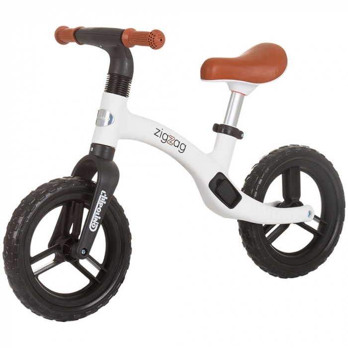 Bicicleta fara pedale Chipolino Zig Zag black white [1]
