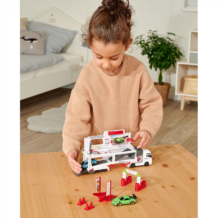Camion Majorette MAN Tgx Porsche Experience cu 2 masinute [8]