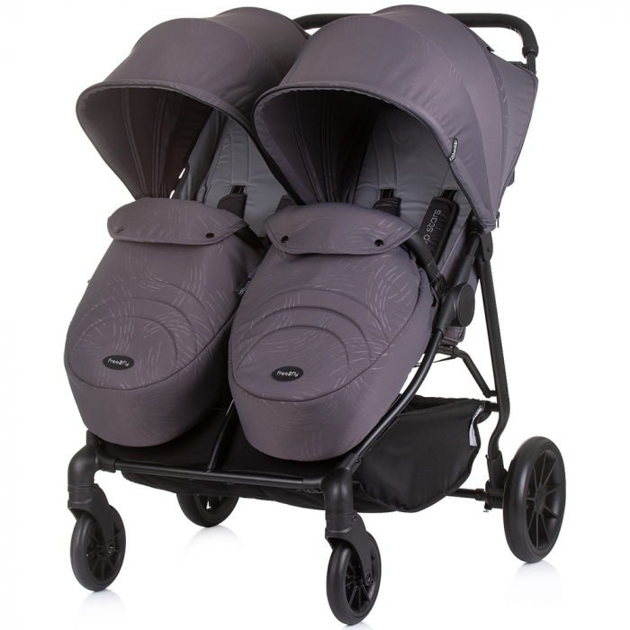 Carucior gemeni Chipolino Top Stars anthracite [2]