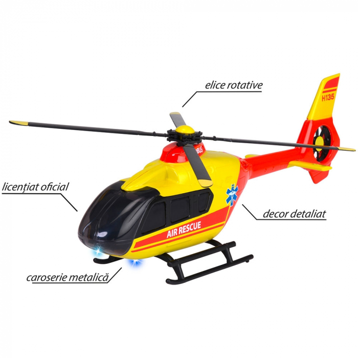 Elicopter de salvare Majorette Airbus H135 cu lumini si sunete [4]