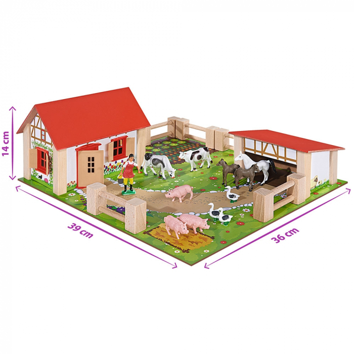 Ferma din lemn Eichhorn 39x36x14 cm cu accesorii [5]
