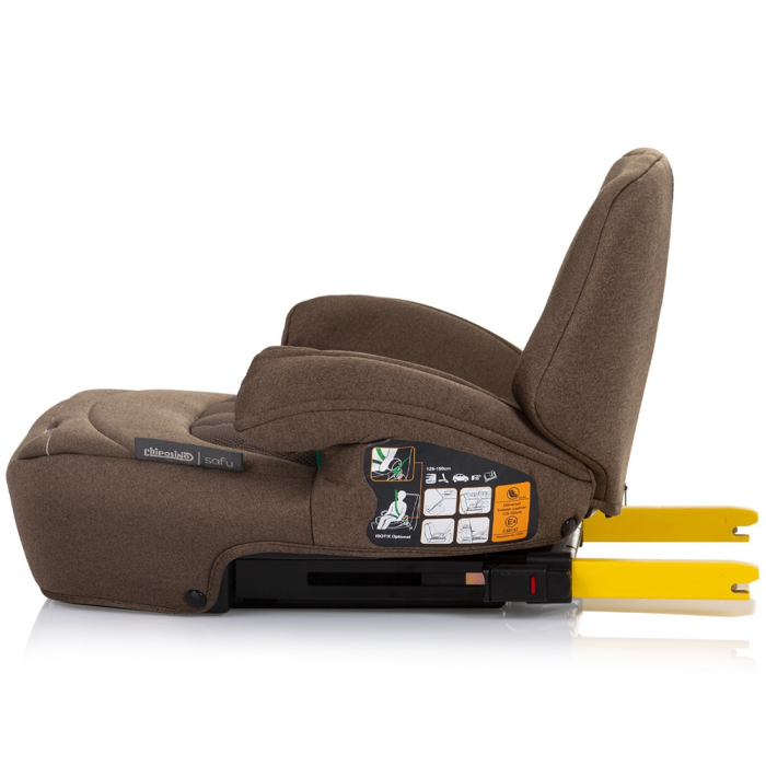 Inaltator auto Chipolino Safy I-Size 125-150 cm macadamia cu sistem Isofix [3]