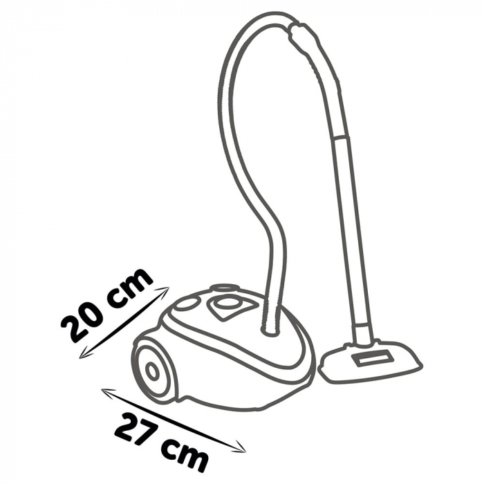Jucarie Smoby Aspirator Vacuum Cleaner negru [4]