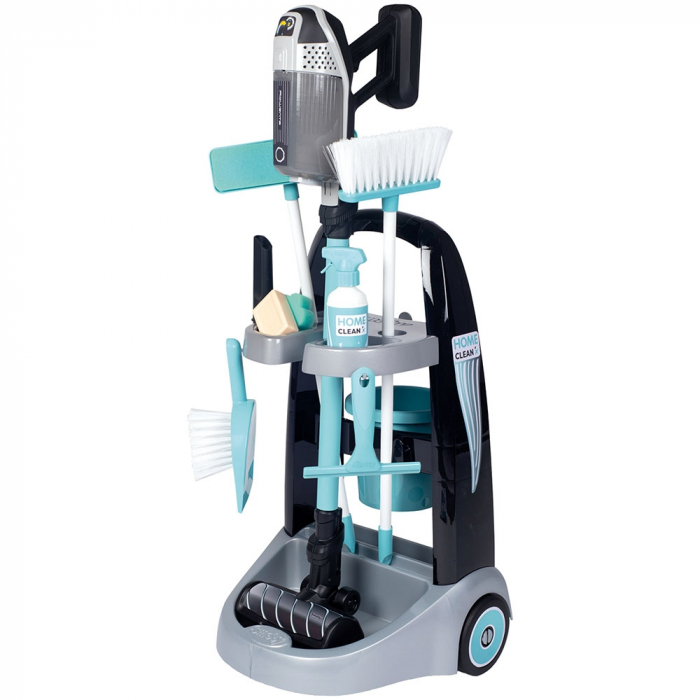 Jucarie Smoby Set curatenie cu troller si aspirator electronic Rowenta negru [1]