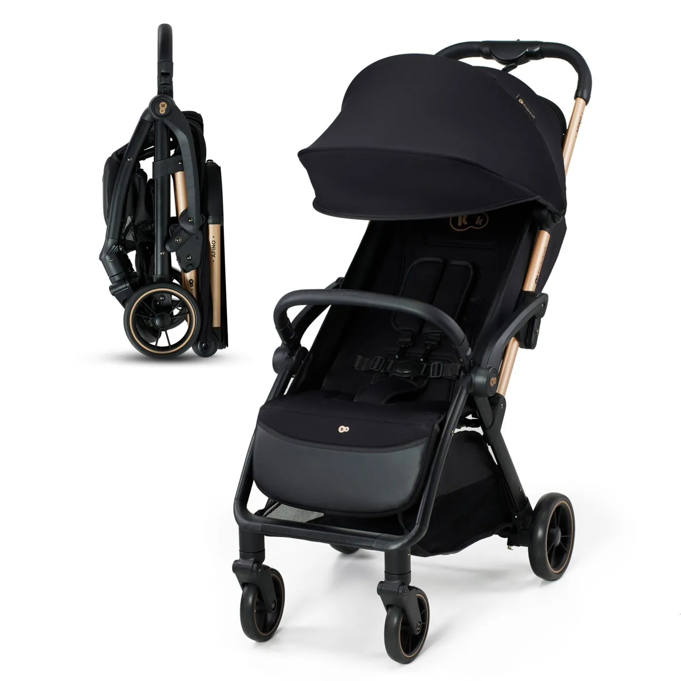 Cărucior Sport Kinderkraft Apino Raven Black [9]