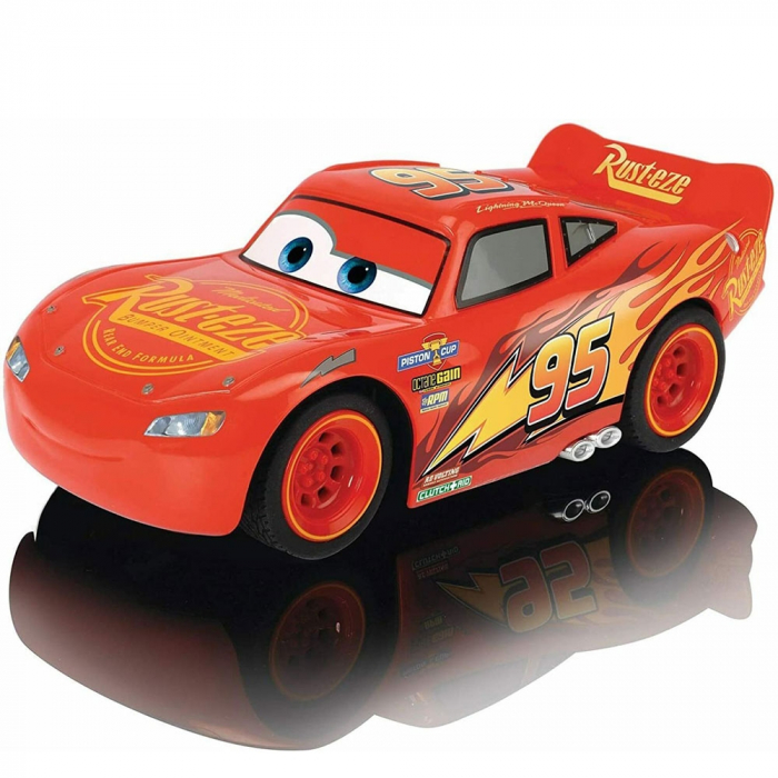 Masina Dickie Toys Cars 3 Turbo Racer Lightning McQueen cu telecomanda [2]
