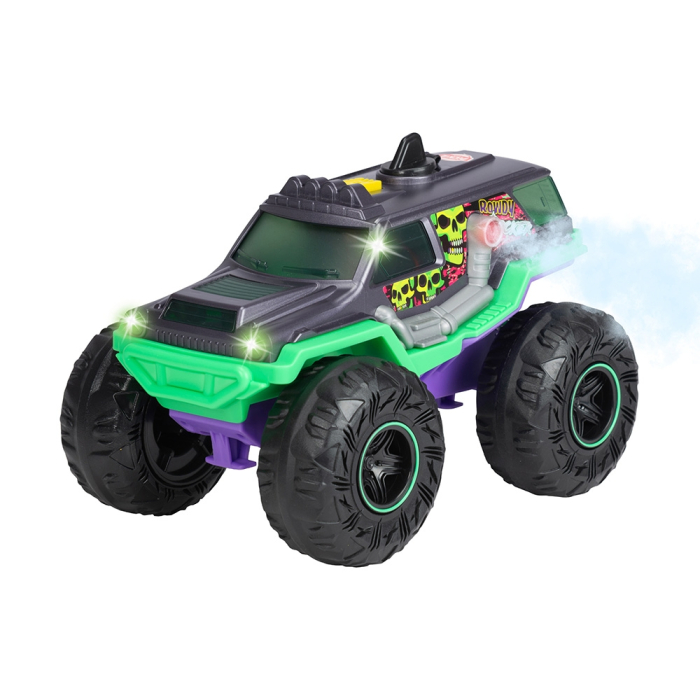 Masina Dickie Toys Rowdy Rocker 25 cm verde cu lumini si sunete [1]