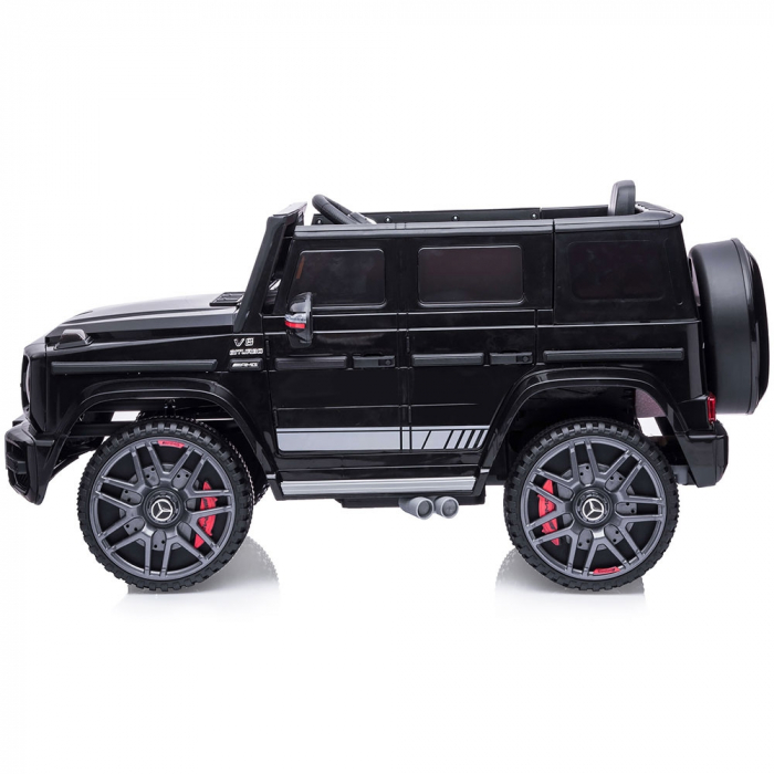 Masinuta electrica Chipolino SUV Mercedes G63 AMG cu scaun din piele si roti EVA black [2]