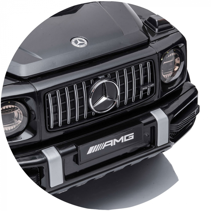 Masinuta electrica Chipolino SUV Mercedes G63 AMG cu scaun din piele si roti EVA black [9]