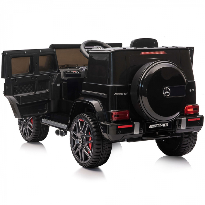 Masinuta electrica Chipolino SUV Mercedes G63 AMG cu scaun din piele si roti EVA black [6]