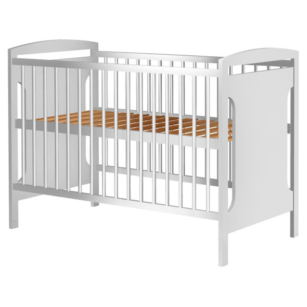 Patut copii din lemn Hubners Karly 120x60 cm alb [2]