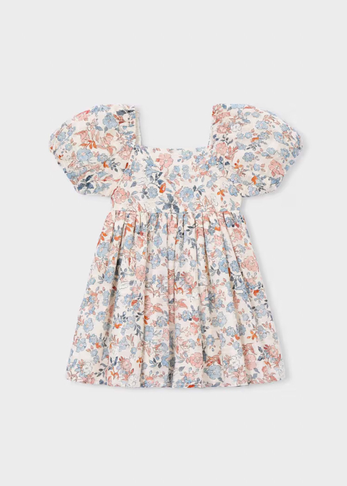 Rochie cu flori si maneci bufante [2]