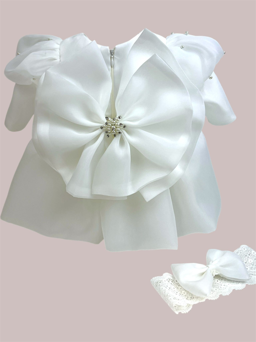 Rochie din organza cu perle Olga [3]