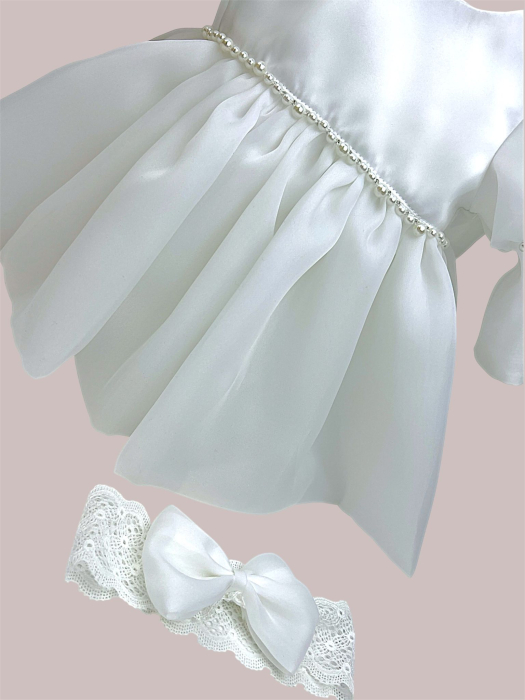 Rochie din organza cu perle Olga [5]