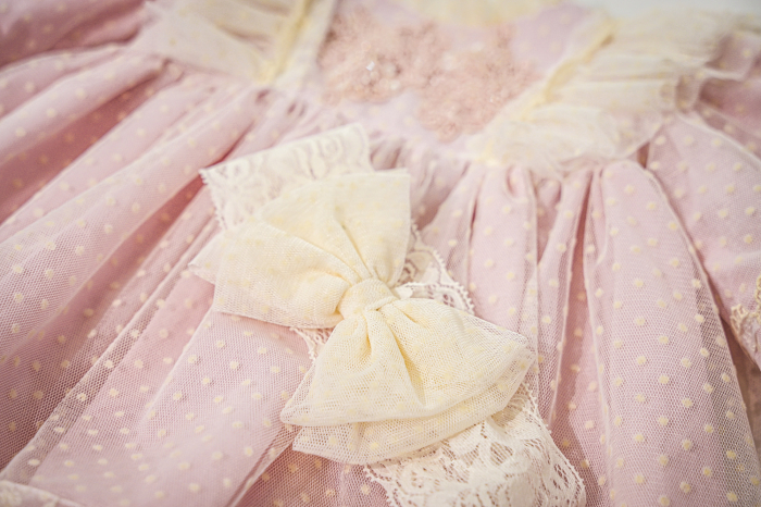 Rochie Ilaria roz cu dantela [3]