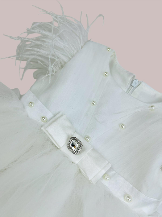 Rochita Corina cu maneca scurta ivoire [2]