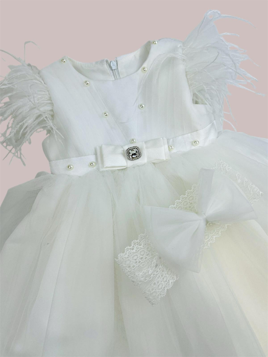 Rochita Corina cu maneca scurta ivoire [3]