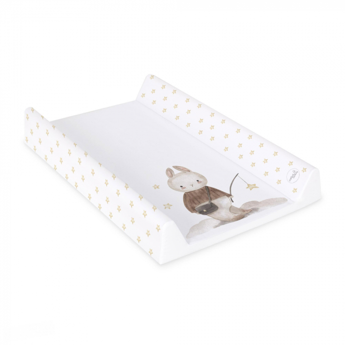 Saltea de Infasat Ceba Baby BASIC 50x70cm, cu Intaritura, Grosime 2cm, Sistem Anti-Alunecare, Iepurasul Pescar 216-000-728 [2]