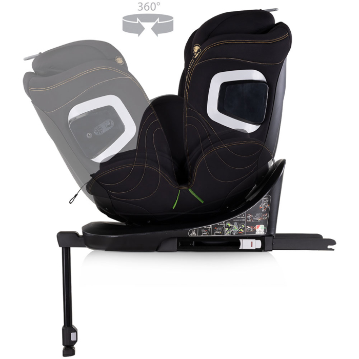 Scaun auto Chipolino Clima Air I-Size 40-150 cm cu sistem Isofix si sezut rotativ blackberry [7]