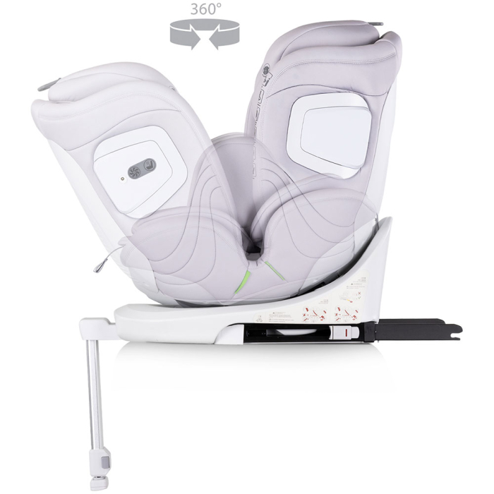 Scaun auto Chipolino Clima Air I-Size 40-150 cm cu sistem Isofix si sezut rotativ cloud [7]