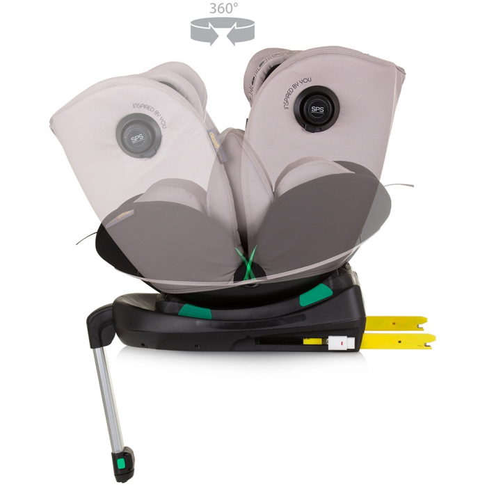 Scaun auto Chipolino Olympus I-Size 40-150 cm macadamia cu sistem Isofix [7]