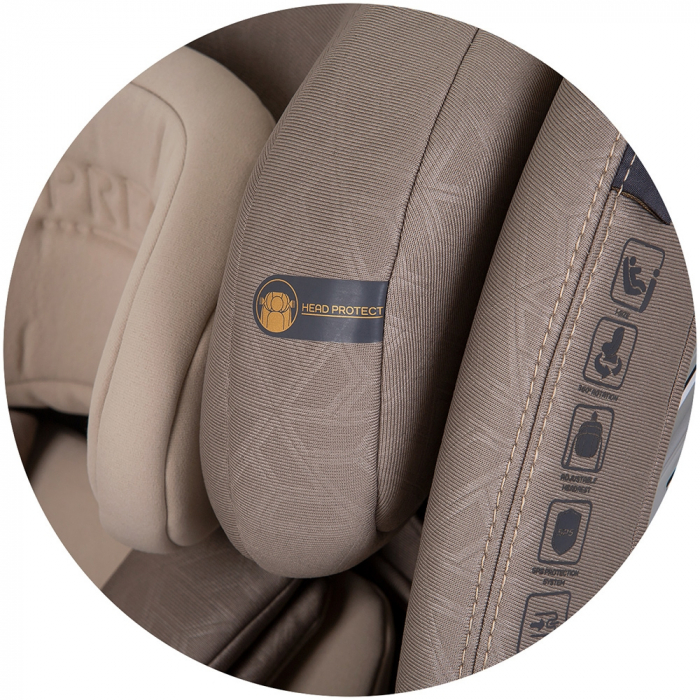 Scaun auto Chipolino Supreme I-Size 40-150 cm cu sistem Isofix macadamia [13]