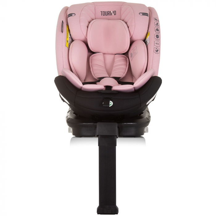Scaun auto Chipolino Tourino I-Size 40-150 cm flamingo cu sistem Isofix [3]