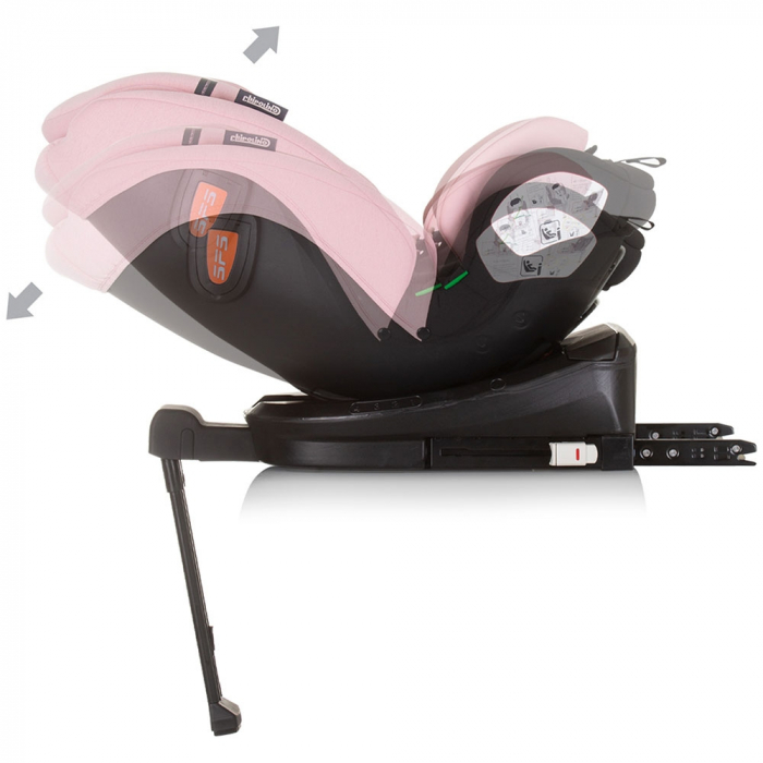 Scaun auto Chipolino Tourino I-Size 40-150 cm flamingo cu sistem Isofix [8]