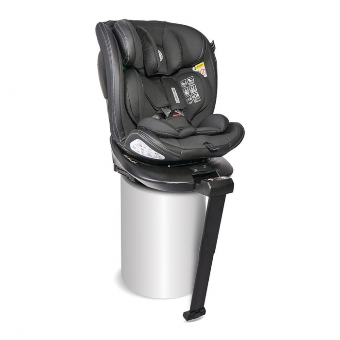 Scaun auto Estate, isofix, cu picior de sprijin, baza rotativa 360 grade, de la 0 luni pana la 12 ani, 40-150 cm [4]