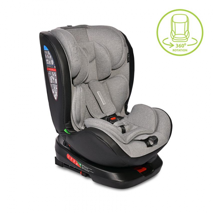 Scaun auto Nebula, i-Size, Isofix, baza rotativa, de la 0 luni pama la 12 ani, 40-150 cm [3]