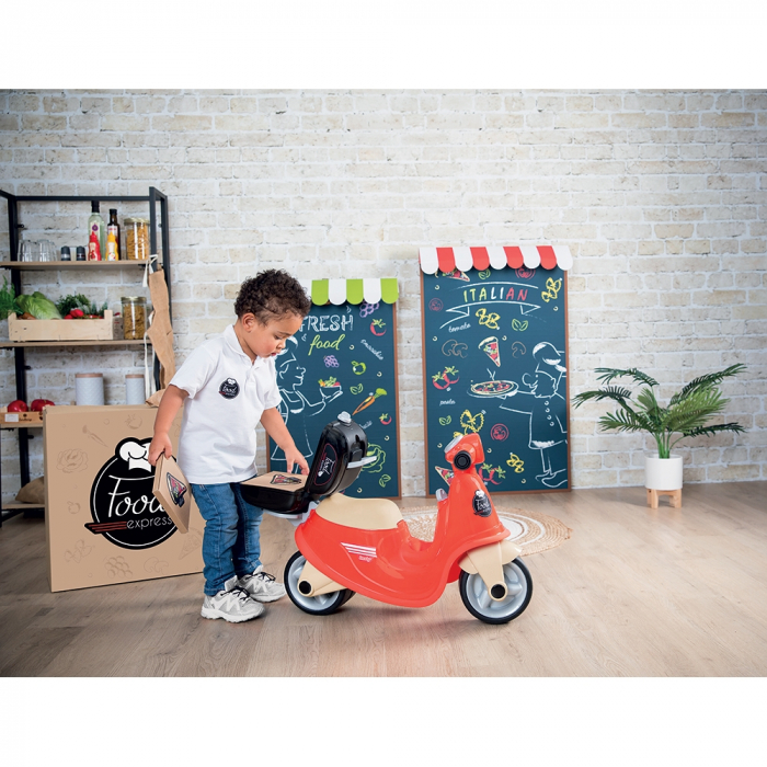 Scuter Smoby Scooter Ride-On Food Express rosu [6]