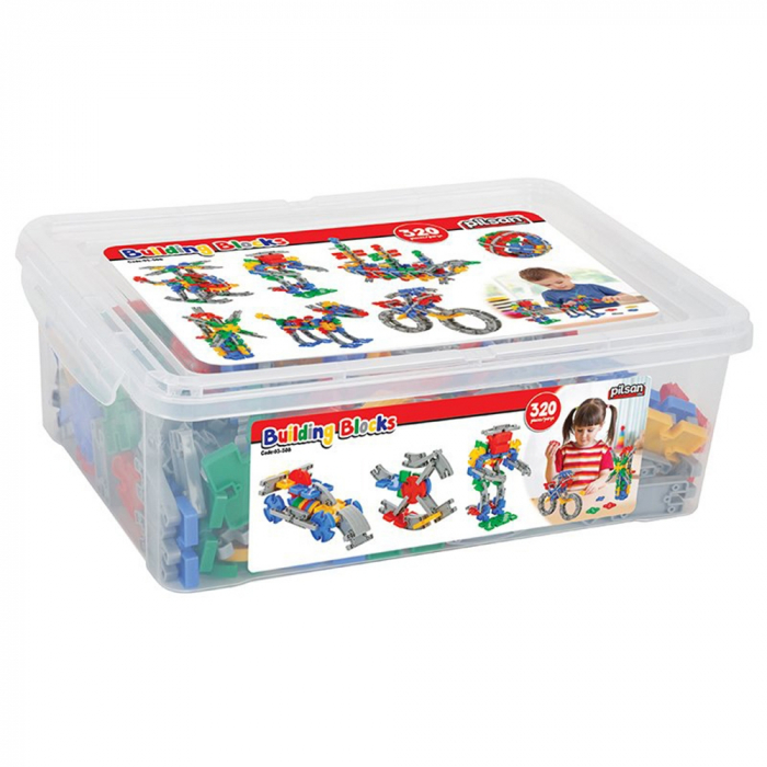 Set constructie Pilsan Building Blocks 320 piese in cutie [6]